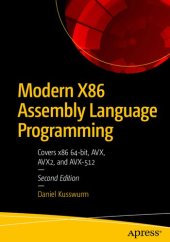 book Modern X86 Assembly Language Programming: Covers x86 64-bit, AVX, AVX2, and AVX-512