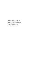 book Berkeley’s Revolution in Vision