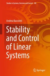 book Stability and Control of Linear Systems