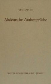 book Altdeutsche Zaubersprüche