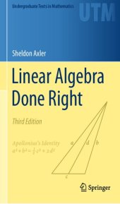 book Linear Algebra Done Right