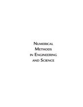 book Numerical Methods in Engineering and Science: C, C++, and MATLAB