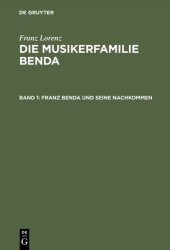 book Franz Benda und seine Nachkommen