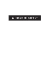 book Whose Rights?: Counterterrorism and the Dark Side of American Public Opinion