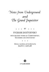 book Notes from Underground, the Grand Inquisitor