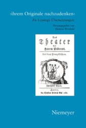 book 'ihrem Originale nachzudenken': Zu Lessings Übersetzungen