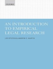 book An Introduction to Empirical Legal Research