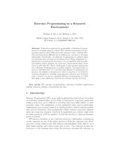 book Extreme programming in a research environment