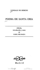 book Poema de Santa Oria