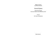 book Greek Hymns: Selected Cult Songs from the Archaic to the Hellenistic Period + Greek texts and commentary (2 vols)