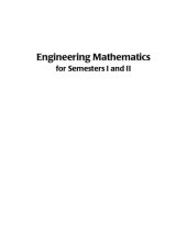 book Engineering Mathematics for Semesters I and II