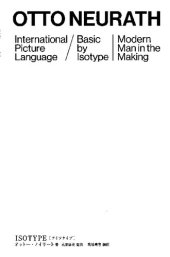 book ISOTYPE [International Picture Language (1936) / Basic by Isotype (1937) / Modern Man in the Making (1939)]