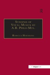 book Synopsis of Vocal Musick