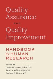 book Quality Assurance and Quality Improvement Handbook for Human Research