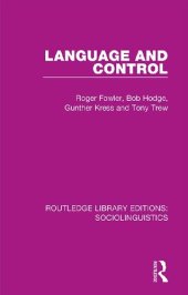 book Language and Control