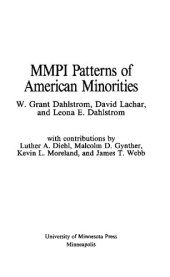 book MMPI Patterns of American Minorities