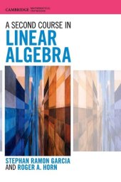 book A Second Course in Linear Algebra