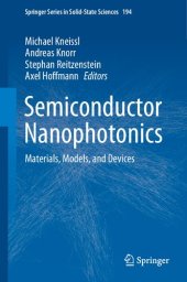 book Semiconductor Nanophotonics: Materials, Models, and Devices