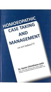 book HOMOEOPATHIC CASE TAKING AND MANAGEMENT