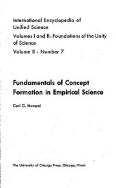 book Fundamentals of Concept Formation in Empirical Science