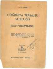 book Coğrafya Terimleri Sözlüğü