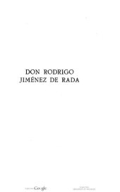 book Don Rodrigo Jiménez de Rada