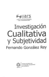 book Investigación cualitativa y subjetividad