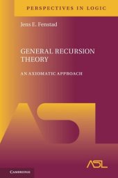 book General Recursion Theory: An Axiomatic Approach