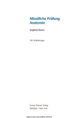 book Mündliche Prüfung Anatomie