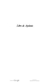 book Libro de Apolonio