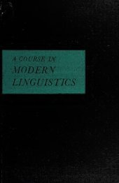 book A Course in Modern Linguistics