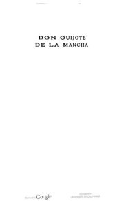 book Don Quijote de la Mancha