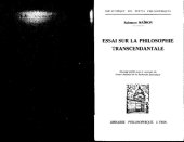 book Essai sur la philosophie transcendantale