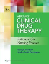 book Abrams' clinical drug therapy : rationales for nursing practice