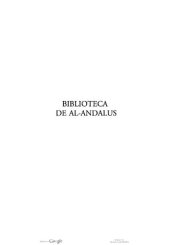 book Biblioteca de Al-Andalus : enciclopedia de la cultura andalusí