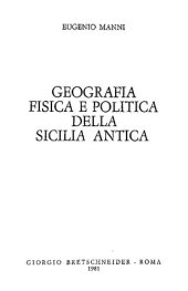 book Geografia fisica e politica della Sicilia antica