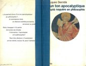 book D'un ton apocalyptique adopté naguère en philosophie