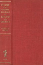 book Studies in the literary relations of England and Germany in the sixteenth century