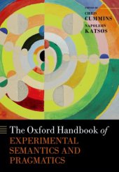 book The Oxford Handbook Of Experimental Semantics And Pragmatics