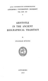 book Aristotle in the ancient biographical tradition