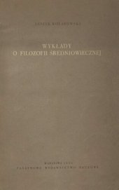 book Wykłady o filozofii średniowiecznej