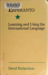 book Esperanto: Learning and Using the International Language