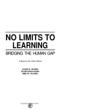 book No Limits to Learning: Bridging the Human Gap: The Report to the Club of Rome