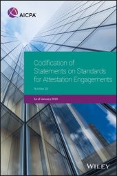 book Codification of Statements on Standards for Attestation Engagements: 2020