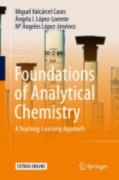 book Foundations of Analytical Chemistry: A Teaching–Learning Approach