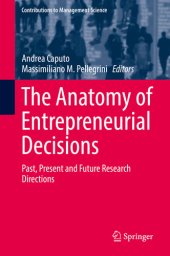 book The Anatomy of Entrepreneurial Decisions: Past, Present and Future Research Directions