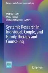 book Systemic Research in Individual, Couple, and Family Therapy and Counseling