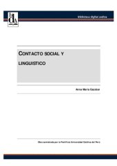 book Contacto social y lingüístico. El español en contacto con el quechua en el Perú