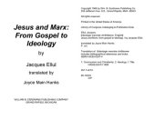 book Jesus and Marx: From Gospel to Ideology (Jacques Ellul Legacy)