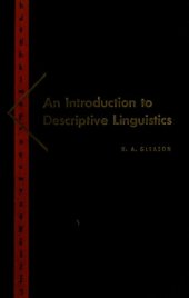 book An Introduction to Descriptive Linguistics